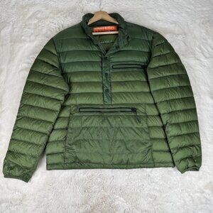 Hawke & Co. Burkman Bros Duck Down Feather Puffer Jacket Green Men's Size Medium